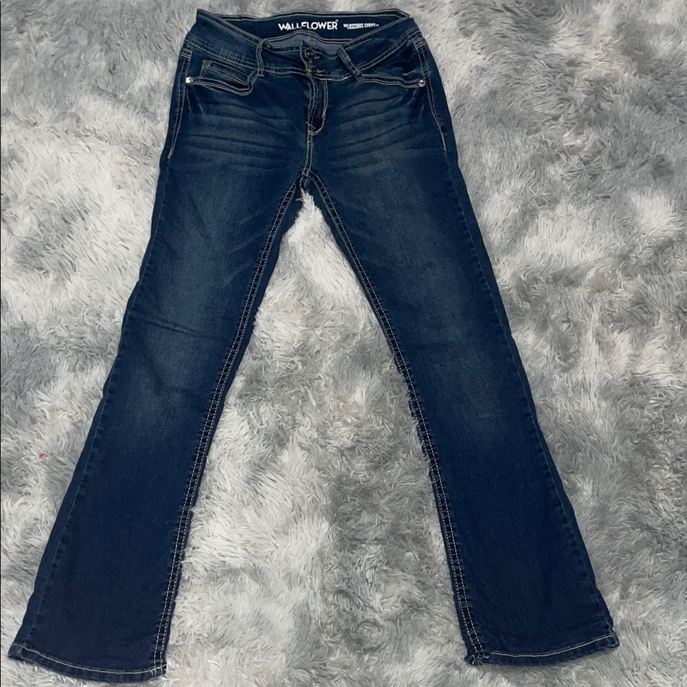 Wallflower Dark Blue Boot Cut Jeans